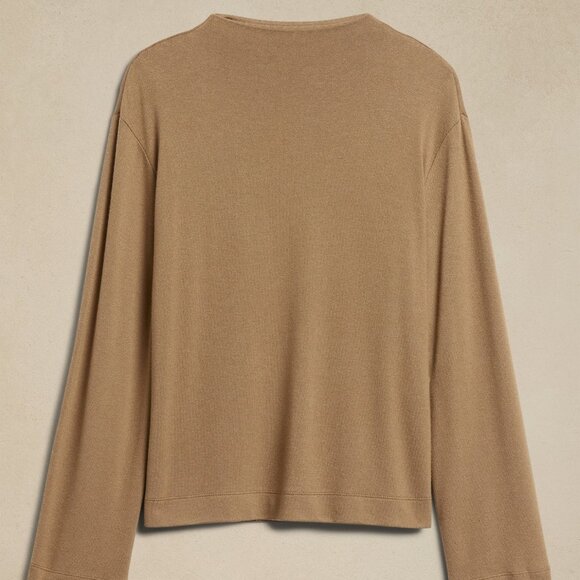 Banana Republic PLATEAU BEIGE SOFT LUXE BOXY T-SHIRT/NWT/XS & XL - Picture 2 of 13